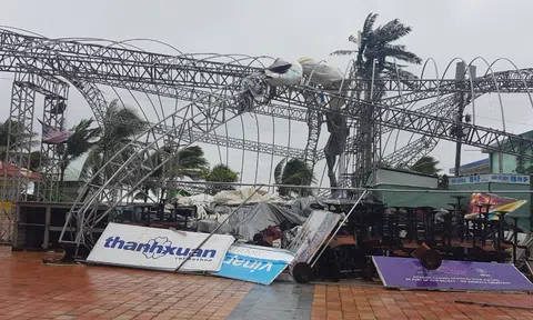 Bão số 9: Đã có người chết, mái tôn tốc, cây xanh ngã đỗ